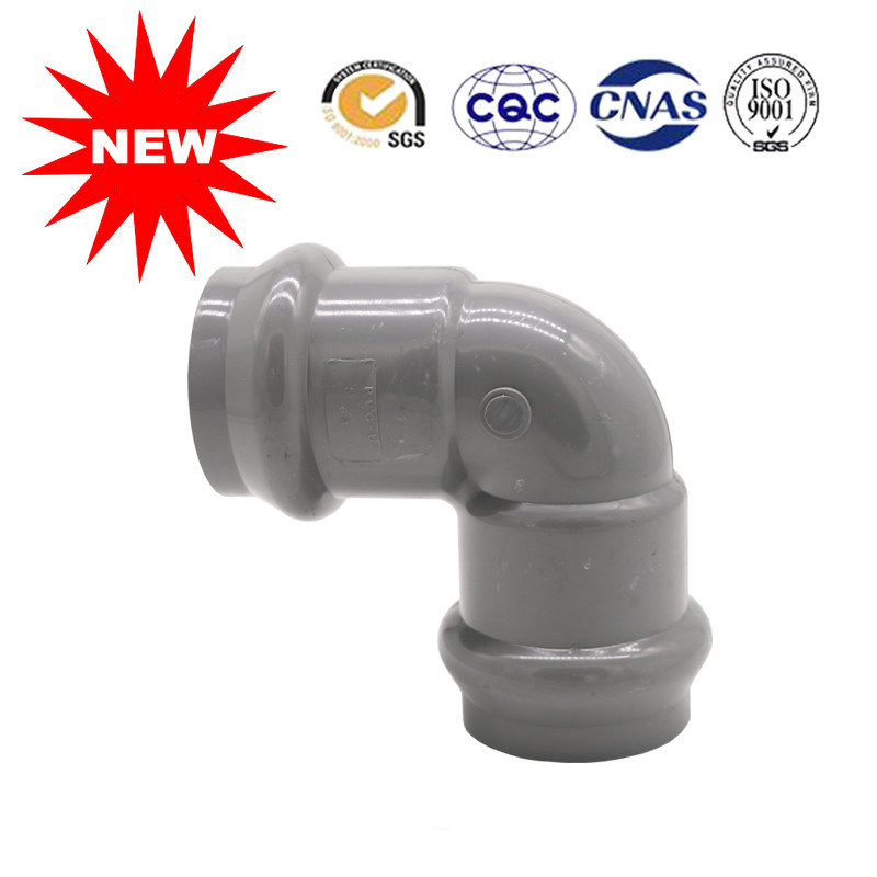 Free Sample PVC U Joint Pipe Fittings Two Pvc Faucet Elbow 90 High
