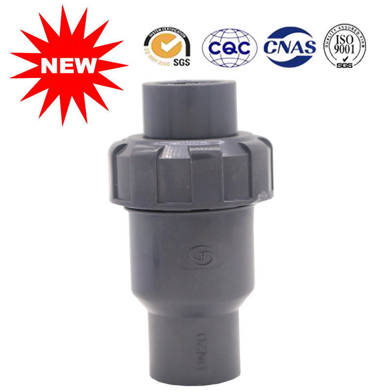 Custom Plastic Check Valve Water Supply Fittings PVC Pipe Fittings