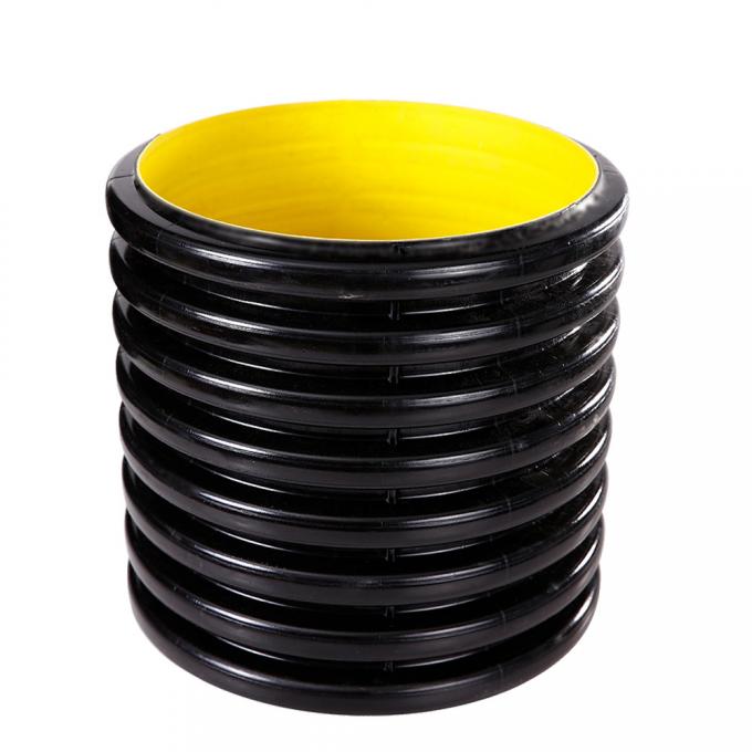 DN600 HDPE Drainage Pipes Black SN16 Corrugated HDPE Culvert Pipe