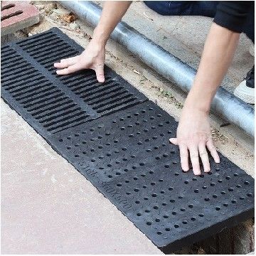 Galvanized Steel Garage Floor Drain Grate Cover 30mm*32mm Opening