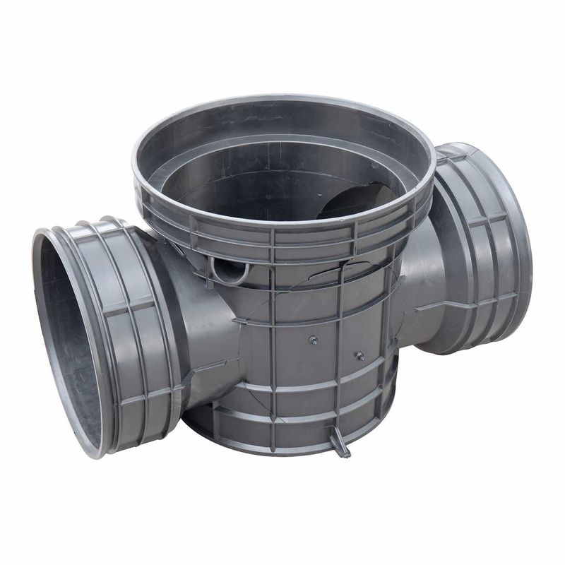 Black Polymer Resin Underground Inspection Chamber DN200mm