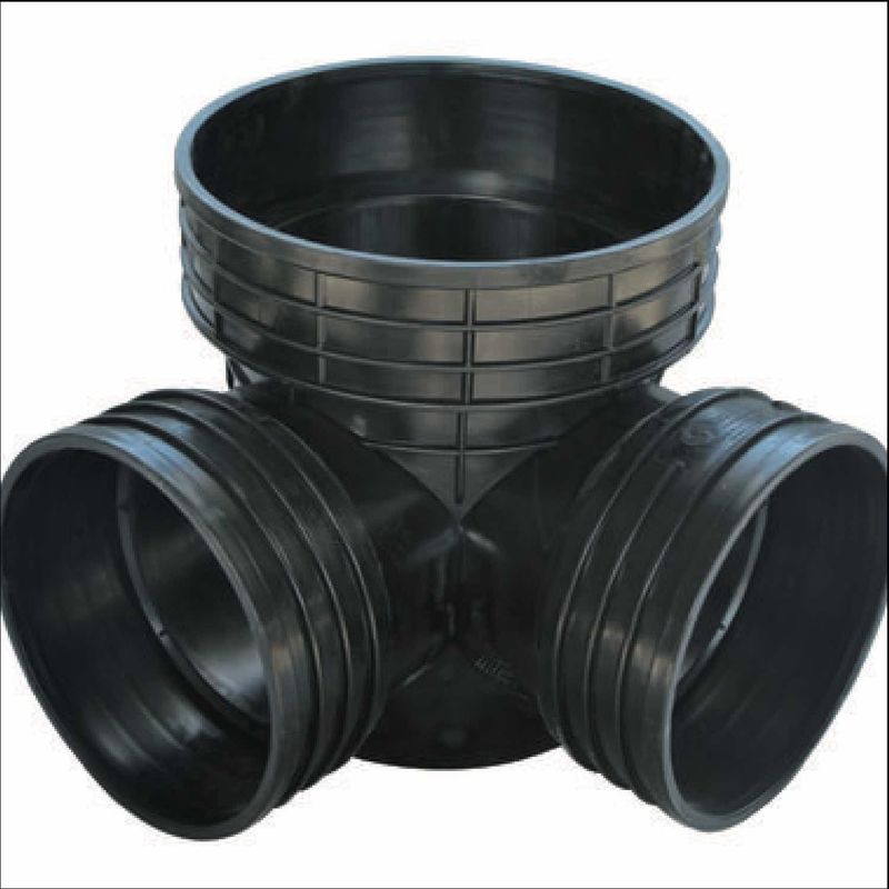 500*500E Black Plastic Inspection Well