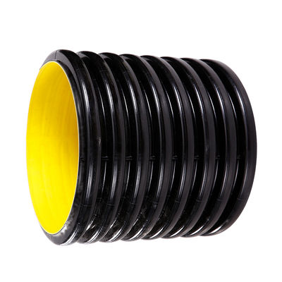 SN8 DN300 Rainwater HDPE Drainage Pipes 6M Length HDPE Sewer Pipe