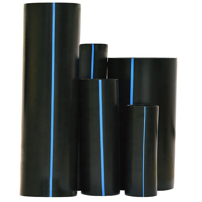 YOUYUE SDR26 HDPE Irrigation Pipe Fittings Black Plastic Water Supply Pipe