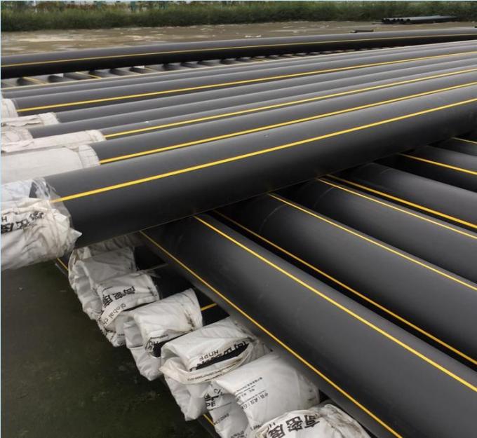ISO9001 Black PE100 HDPE Gas Pipes Abrasion Resistance Plastic Fuel Pipe