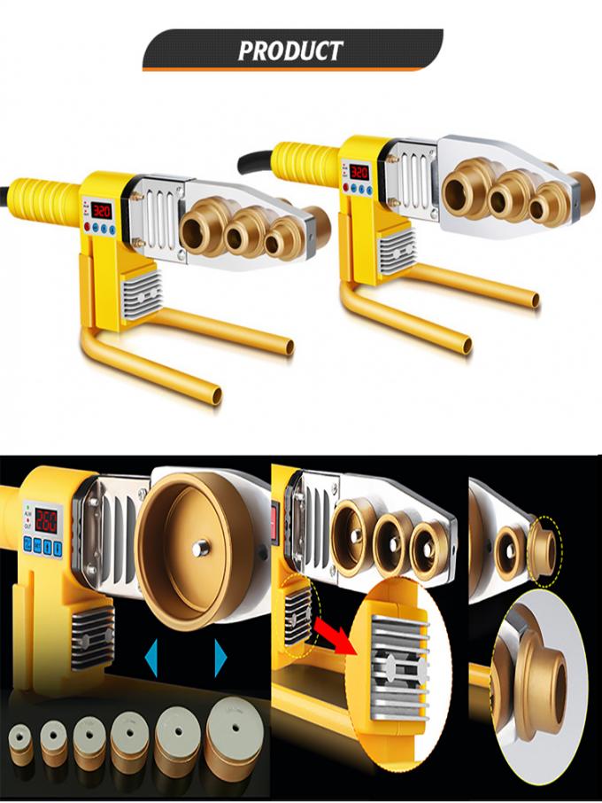 63mm 110mm PVC Pipe Welding Machine Constant Temperature Plastic Fusion
