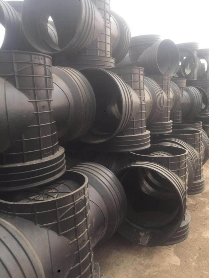 500*500E Black Plastic Inspection Well